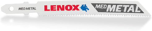 LENOX Tools 1991599 T-Shank Power Arc Medium Metal Cutting Jig Saw Blade, 3 5/8" x 3/8" 18 TPI, 5 Pack...