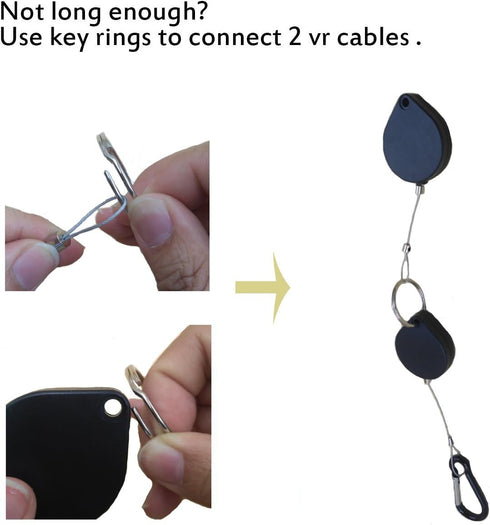 (6 Sets) Orzero VR Cable Management Compatible for Quest 3S/Quest 3/Quest 2/Quest/Rift S/Valve Index/HTC Vive/Sony PlayStation or Other Wired PCVR...