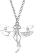 BONSNY Statement Enamel Rhinestone Dragonfly Necklaces Pendant Original Design Gifts for Women Nature lover Jewelry...