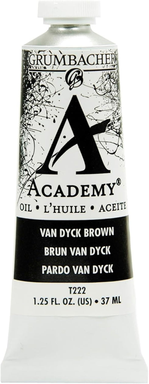 Grumbacher Academy Oil Paint, 37ml/1.25 Ounce, Van Dyke Brown (T222)...