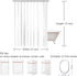 Marble Shower Curtain Light Grey Brown Shower Curtains for Bathroom Retro Style Paintbrush Colors in Marbling Texture Waterproof Polyester Fabric ...