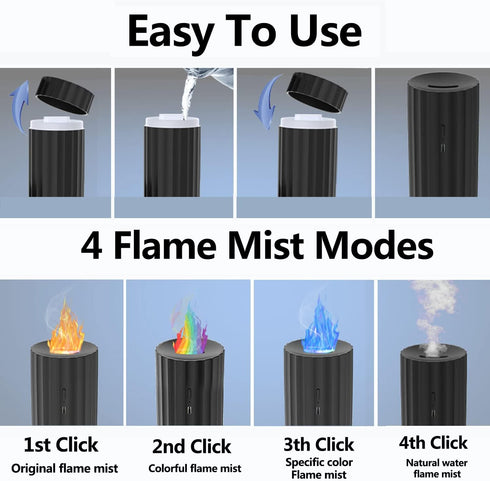 Car Diffuser for Essential Oils, Upgraded 3 Modes & 7 Colorful Cute Humidifier Aromatherapy Essential Oil Diffuser USB 100ml Mini Portable Diffuse...