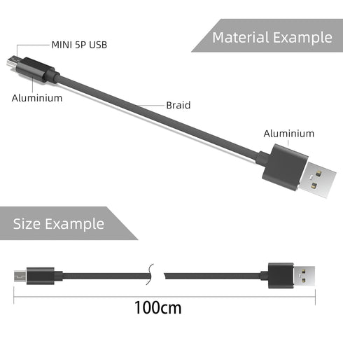 Mini USB Cable 3.3FT,USB Mini Cable Mini USB 2.0 Cable,USB Mini B Cord Mini USB Charger Cable Compatible with Garmin Nuvi GPS,SatNav,Dash Cam,Came...