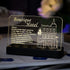 Kyglaring Glowing Clear Acrylic Name Plate with Power Base Designed for Lego Creator Boutique Hotel 10297 Building Set Sign Display (Glowing namep...