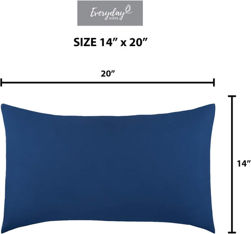 2-Pack Toddler Travel Pillowcases -100% Soft Microfiber, Breathable and Hypoallergenic - 14" by 20" Kids Pillowcases fits Pillows 14x19, 13x18 or ...
