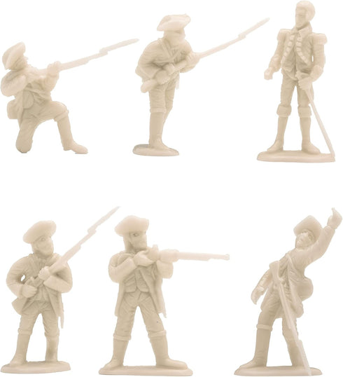BMC Revolutionary War Plastic Army Men - 34 British, American, French Soldiers...
