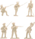 BMC Revolutionary War Plastic Army Men - 34 British, American, French Soldiers...