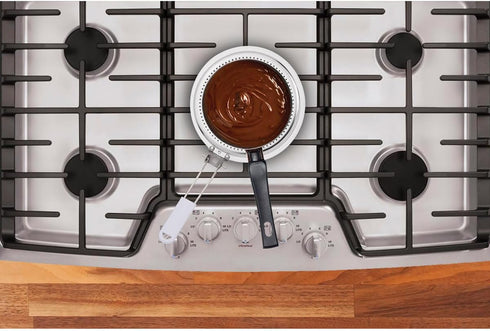 HIC Kitchen Heat Diffuser Reducer Flame Guard with Removable Handle, Stainless Steel...