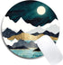 Round Mouse Pad,Beautiful Mouse Mat, Cute Landscape Under The Moonlight Mouse Pad with Design, Non-Slip Rubber Base Mousepad, Waterproof Office Mo...