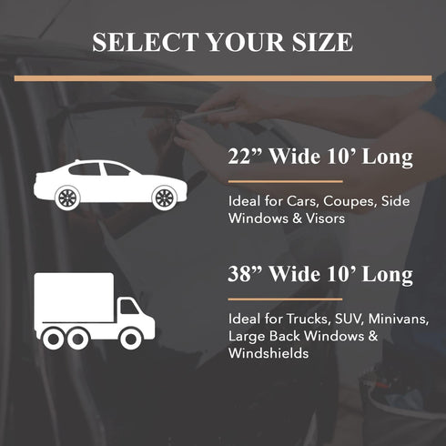 TRUE LINE Automotive Car Window Tint Film Roll 99% UV Rejection, 5% Window Tint Film for Cars, Heat Shield Automotive Car Window Film, Car Window ...