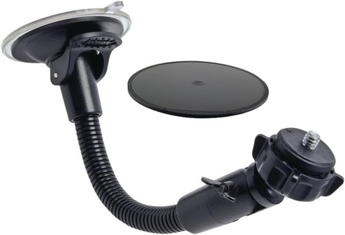 Arkon Mounts - Windshield Suction Car Mount | Flexible Positioning with 360° Swivel Ball Adapter | 8.5 inch Gooseneck | Holds up to 1 Pound | Fits...