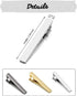Jovivi Personalized Custom Tie Clip Bar for Men Engraved Tie Clips Pin, Groomsmen Mans Fathers Day Wedding Gift...