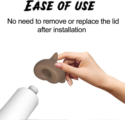 Self-Closing Toothpaste Cap, Toothpaste-Saver Silicone Cap with Self-Sealing Tip - Stylish See-Through Design, Fun Dog Toothpaste Dispenser. (4 Pc...