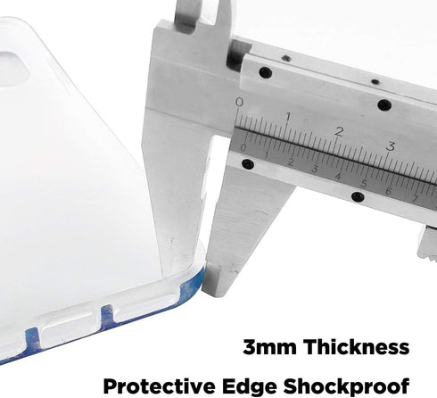 uCOLOR Turquoise Blue Gold Marble Case Compatible with iPhone 6S/6/8/7/SE 2nd/SE 3 (2022) 4.7" Cute Matt Slim Soft TPU Protective Case...