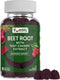 YumVs Beet Root Gummies with Tart Cherry Extract - Berry Flavor Beetroot Gummies - Beet Chews for Blood Circulation and Antioxidant Support - Red ...