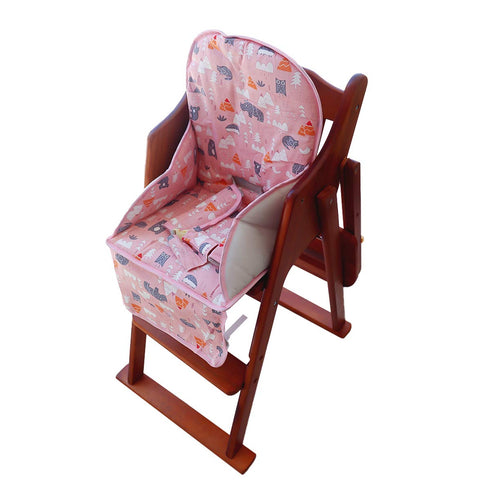 High Chair Pad, High Chair Cushion, Seat Cushion Breathable Pad, Cute Pattern,Comfortable Seat Belt Design, Soft and Comfortable, Baby Sits More C...