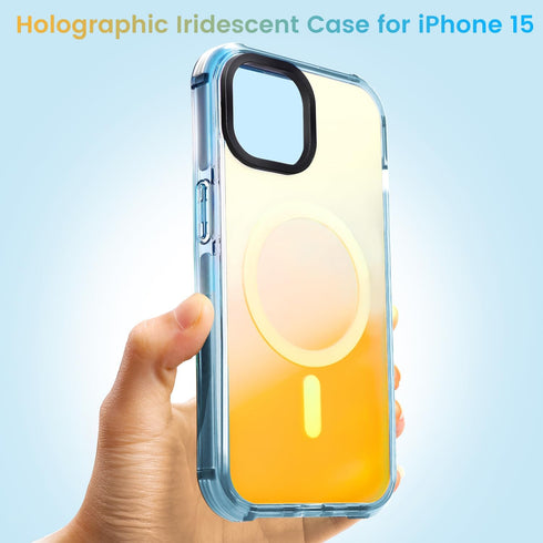 Tigowos Magnetic Bumper for iPhone 15 Case Fits MagSafe 20FT Drop Resistant Back Cover Shockproof Slim Fit for iPhone 15 Phone Case, Colorful...