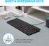 Perixx PERIBOARD-213U Wired Silent USB Scissor Keyboard - 14.45x4.76x0.70 Inches Compact Design with Number Pad - Black - US English (PB-213BUS-11...