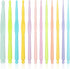 12 Pcs Plastic Crochet Hooks Different Sizes (2.0-10.0 mm) Ergonomic Handle Crochet Knitting Needles Set Craft Yarn Weaving Tools for Hat Gloves S...
