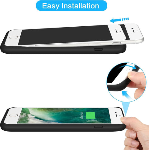 Battery Case for iPhone 8Plus/7Plus 8500mAh,Upgraded Protective Rechargeable Extended Battery Pack Charging Case Charger Cover Compatible with iPh...