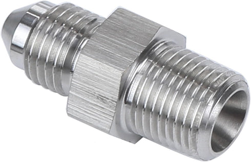 Male 1/8" NPT to -3 AN Flare Adapter Straight Stainless Steel...