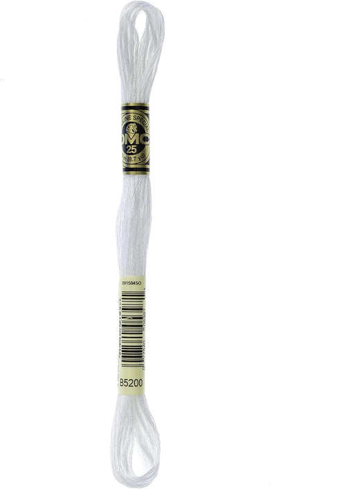 DMC 6-Strand Embroidery Cotton Floss, Snow White...