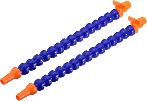 uxcell 3/8" Thread Flexible Water Oil Coolant Pipe Hose, 30mm Plastic Adjustable Round Nozzle Cooling Pipe Hose with Switch for Lathe CNC Water Co...