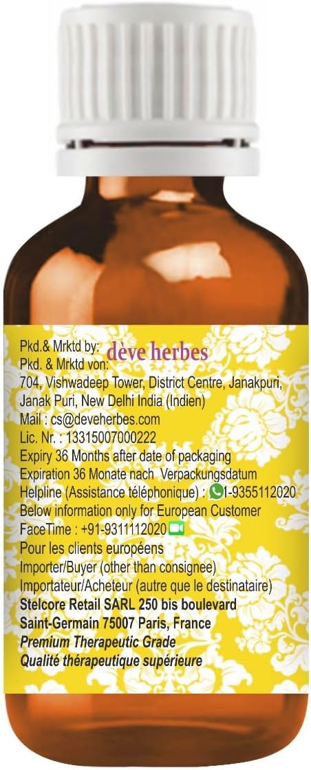 Deve Herbes Pure May Chang Essential Oil 15ml (0.50 oz)...
