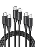 UGREEN 100W 3-Pack USB C to USB C Cable, Fast Charging USB C Charger Cable Compatible with iPhone 15/15 Plus/15 Pro/15 Pro Max, MacBook Pro 2022, ...