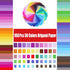 Opret Origami Paper Large, 100 Sheets 20x20cm / 8 inch Large Origami Paper 50 Vivid Colors Single Sided for Arts and Crafts Projects...