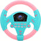 Rosvola Toy Steering Wheel, Steering Wheel Tool, Copilot Steering Wheel Tool, Easy Operation Portable Toddler Girls Boys Children for Kids (Pink B...