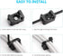 Cable Tie Mounting,100 Pcs Zip Tie Base,5 mm(M5) Screw Hole, 23x16x9(L*W*H) mm Cord Tie Mount Wire Tie Holder Fix Bottom Wire Management for Home/...