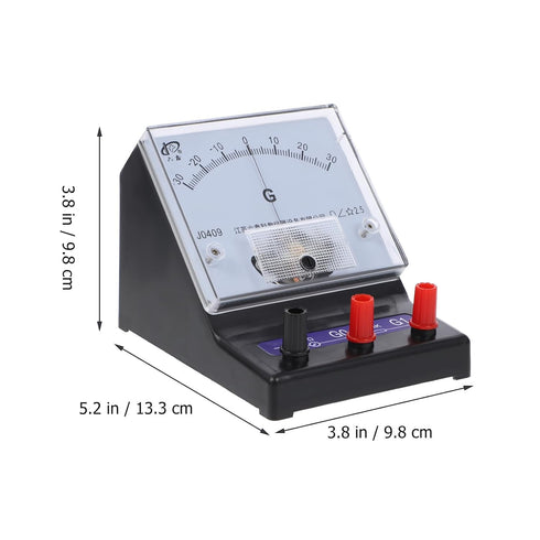 Angoily Ammeter Physics Experiment Apparatus Analog Ampere Tester Hand Tools Analog Galvanometer Manual Volt Meter Current Measuring Indicator Mic...