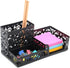 EasyPAG Desk Organizer with 3 Compartment for Pencil Sticky Note Holder and Office Accessories,Black...