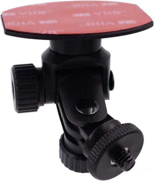 CH114 1/4"-20 Thread Car Camera Mount Holder with 3M Double-Sided Adhesive Base - Universal Car Dash Cam Tripod Permanent Windshield/Dashboard Hol...