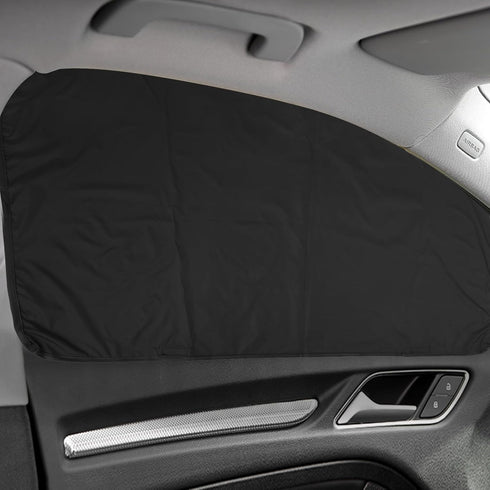 ZATOOTO Car Window Shades - 2 Pcs Black Silk Side Front Protection Covers - Magnetic Privacy Sun Shades Curtain Keeps Cooler for Baby Kids Sleepin...