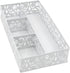 EasyPAG Desk Drawer Organizer with 3 Small Bins and 1 Long Bin,White...