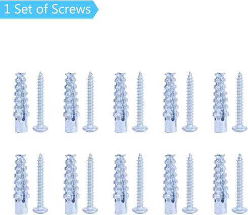 Baby Gate Replacement Parts for Reinforced Retractable Dog Gate Full Set Wall Mounting Kits Hardware with Brackets, Hooks, Latches, Screws for Ret...