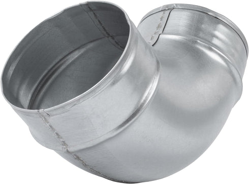 4" Inch 90? Degree Galvanized Steel Duct Elbow - Pressed Industrial Connector Bend - Ventilation Pipe Fitting - Dryer, Exhaust, Extractor Hood Air...