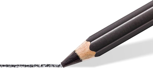 Staedtler Mars Lumograph Black, Carbon Blend Provides Jet Black Lines, Professional Art Pencils, Tin of 6 Assorted Black Sketch Pencils, 100B G6...