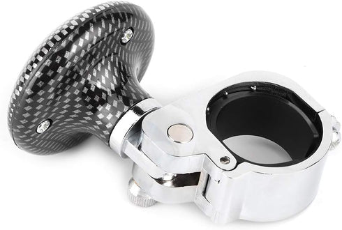 Universal Steering Wheel Knob Carbon Fiber Car Steering Wheel Assist Knob Steering Handle Ball for Car Truck Lorry Tractor(Carbon Fiber)...