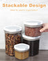 Large Food Storage Containers with Lid Airtight, 1.6QT/1800ML BPA Free Plastic Pantry Kitchen Canister for Flour, Sugar, Cereal, Coffee...