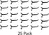 JSP Manufacturing 2" Plastic Pegboard Hooks Garage/Tools/Storage/Organization/Jewelry/Craft (25, Black)...