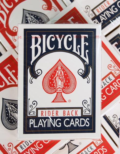 Bicycle Rider Back Playing Cards, Standard Index, Poker Cards, Premium Playing Cards, Red & Blue, 2 Count (Pack of 1)...