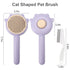 Pet Hair Cleaner Brush?Cat Brush with Release Button?Cat Grooming Long Short Cats Dogs Massage Brushes?Cat for Shedding Dandruff Comb(Purple)...