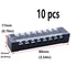 Antrader 10-Pack 8 Positions Dual Rows 600V 15A Wire Barrier Block Screw Terminal Strip with Cover TB-1508...