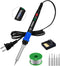 Soldering Iron Kit, 90W LED Digital Soldering Kit with Ceramic Heater, 110V Solder Iron Welding Tools with Smart Temperature Control, Auto Sleep &...