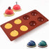 Newk 8 Holes Half Sphere Silicone Mold, 3 Packs 8-Cavity Half Sphere Mold for Hot Chocolate Bomb, Cakes, Jelly, Pudding, Dome Mousse...