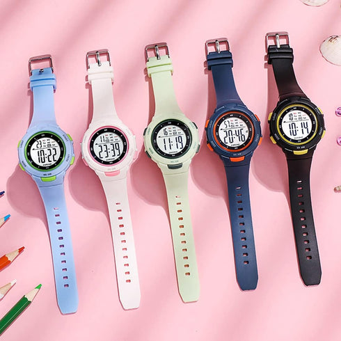 Womens Watch Fashion LED Digital Watch Simple Outdoor Sport Watch Alarm Clock 5Bar Waterproof Silicone Strap Watch...