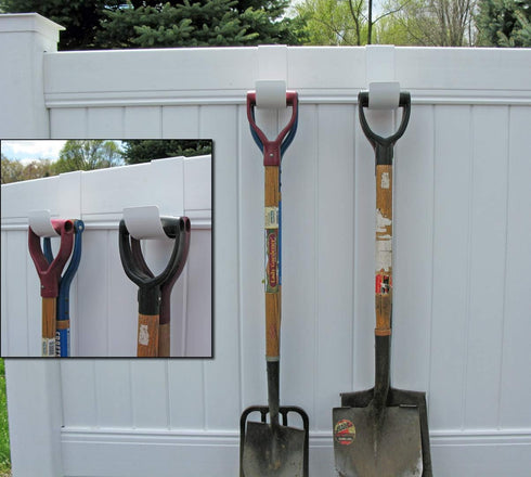 Aluminum Slip-on Fence Hooks, 1.5-06-WHITE, Pair...